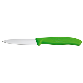 Nóż gładki do jarzyn, zielony 8 cm | VICTORINOX, Swiss Classic