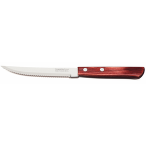 Nóż do steków i pizzy, czerwony 21,5 cm, komplet 6 sztuk | TRAMONTINA, 29899154