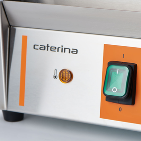 Kontakt grill pojedynczy, ryflowany, 1,8 kW | CATERINA, 742018