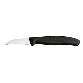 Nóż zagięty do jarzyn, czarny 6 cm | VICTORINOX, Swiss Classic