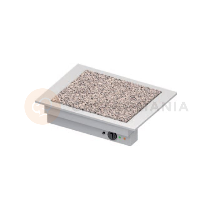 Płyta grzewcza z granitu 2xGN1/1, płyta wierzchnia ze stali nierdzewnej, 830x620x270 mm | STALGAST, ST 315