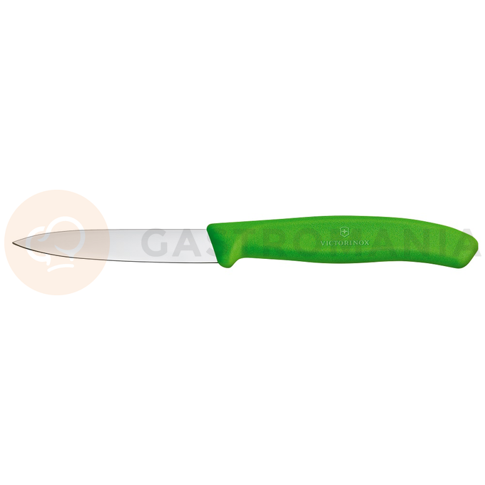 Nóż gładki do jarzyn, zielony 8 cm | VICTORINOX, Swiss Classic