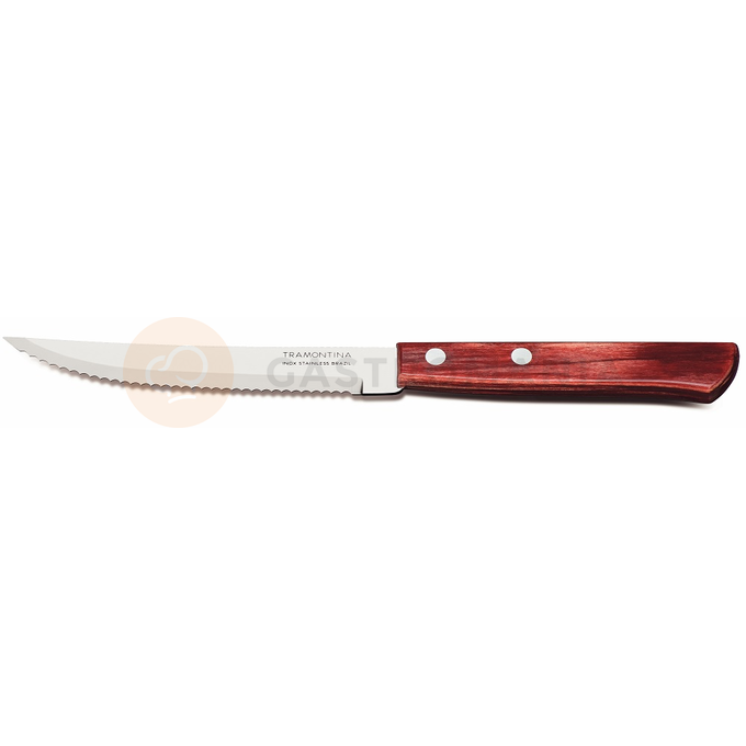 Nóż do steków i pizzy, czerwony 21,5 cm, komplet 6 sztuk | TRAMONTINA, 29899154
