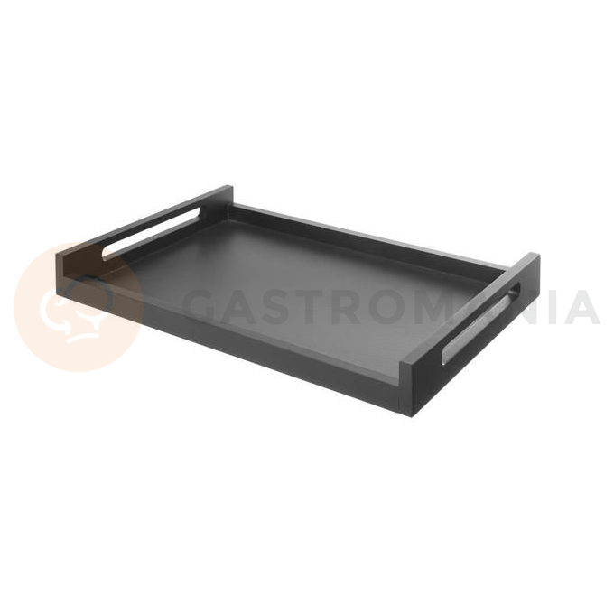 Taca Roomservice drewniana czarna | FINE DINE, 505113
