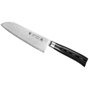 Nóż Santoku 17,5cm | TAMAHAGANE, Tsubame Black
