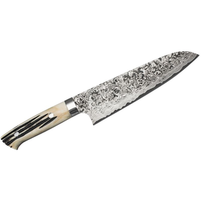 Ręcznie kuty nóż Santoku 18cm R-2 | TAKESHI SAJI, H-R2D-SA-180WBB