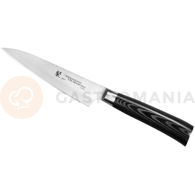Nóż uniwersalny 12cm | TAMAHAGANE, SAN Black