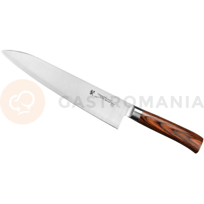 Nóż Szefa 24cm | TAMAHAGANE, SAN Brown