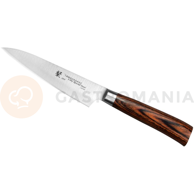 Nóż uniwersalny 12cm | TAMAHAGANE, SAN Brown