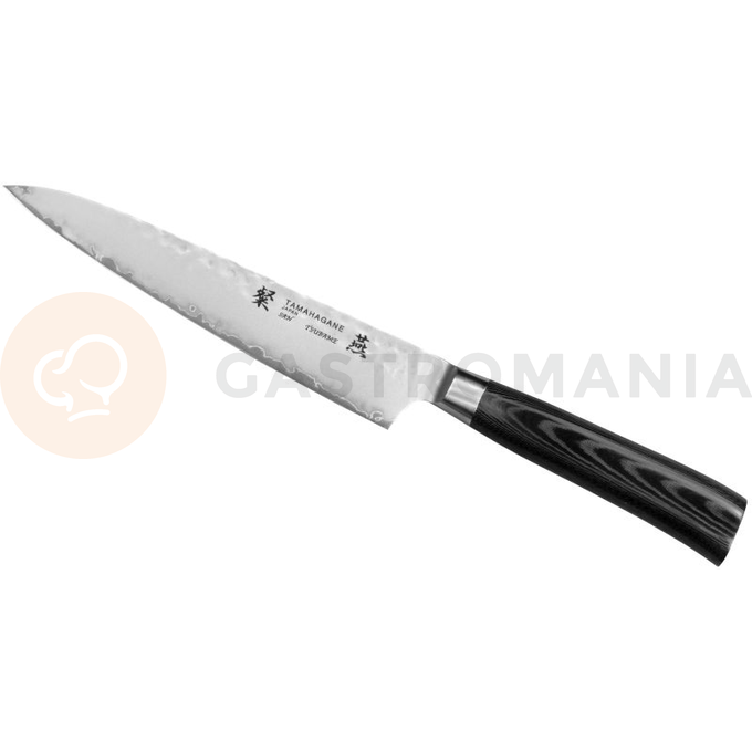 Nóż uniwersalny 15cm | TAMAHAGANE, Tsubame Black