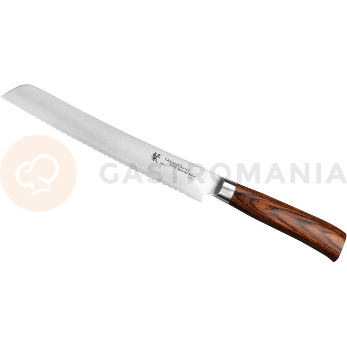Nóż do chleba 23cm | TAMAHAGANE, SAN Brown