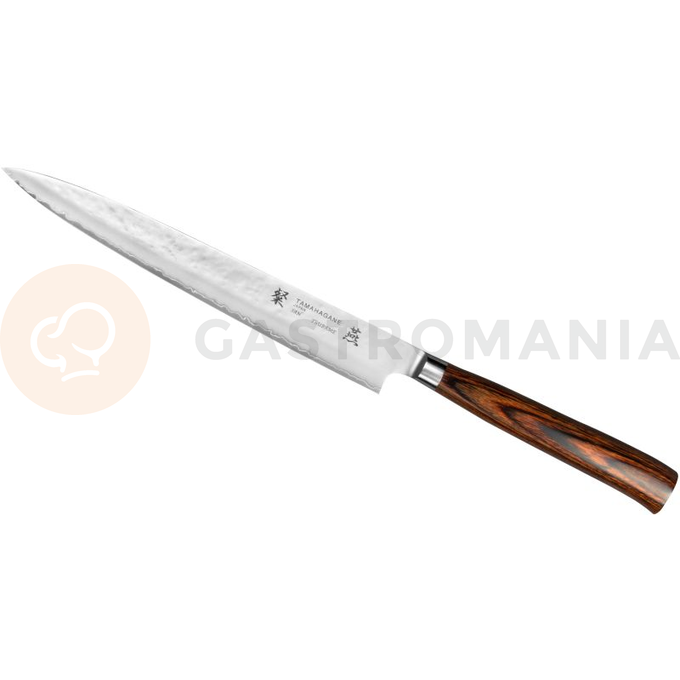 Nóż Sashimi 24cm | TAMAHAGANE, Tsubame Brown