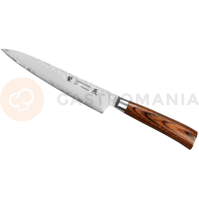 Nóż uniwersalny 15cm | TAMAHAGANE, Tsubame Brown