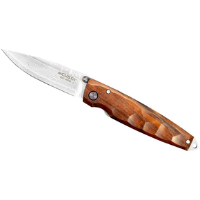 Nóż składany 6,5cm | MCUSTA, Shinra Emotion 2 Iron wood Damascus