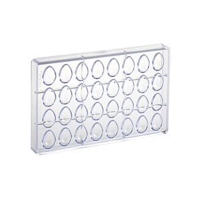 Forma z poliwęglanu na połowę jajka czekoladowego - 32 szt. x 7g, 22x32 mm - 20U032N | MARTELLATO, Half Egg Moulds