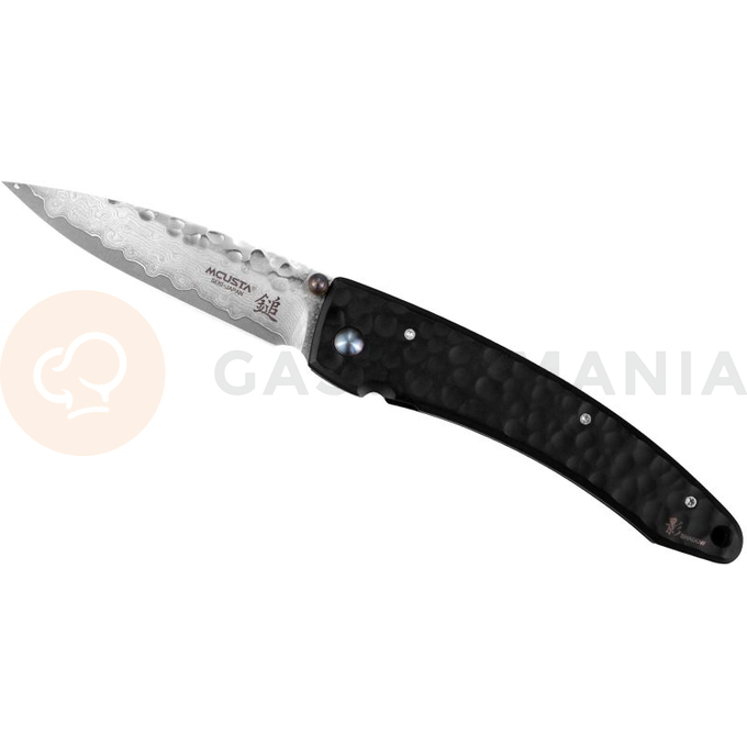 Nóż składany 8cm | MCUSTA, Forge Black Damascus