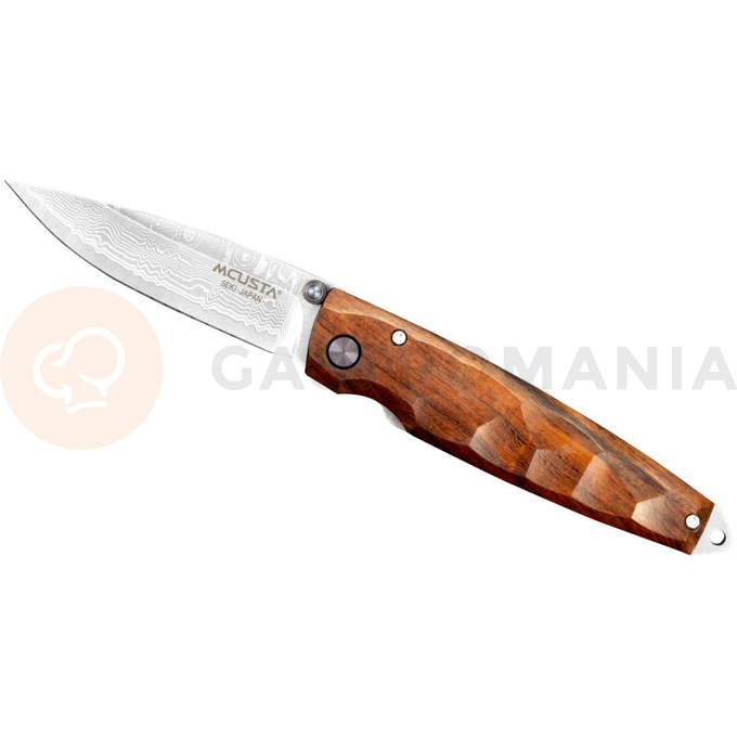 Nóż składany 6,5cm | MCUSTA, Shinra Emotion 2 Iron wood Damascus