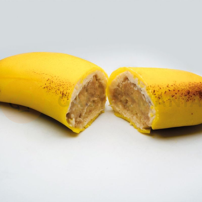 Silikonowa forma do przystawek, banan, 12 x wnęk, 300x175 mm, 40 ml - GG035S | PAVONI, Baby Banana