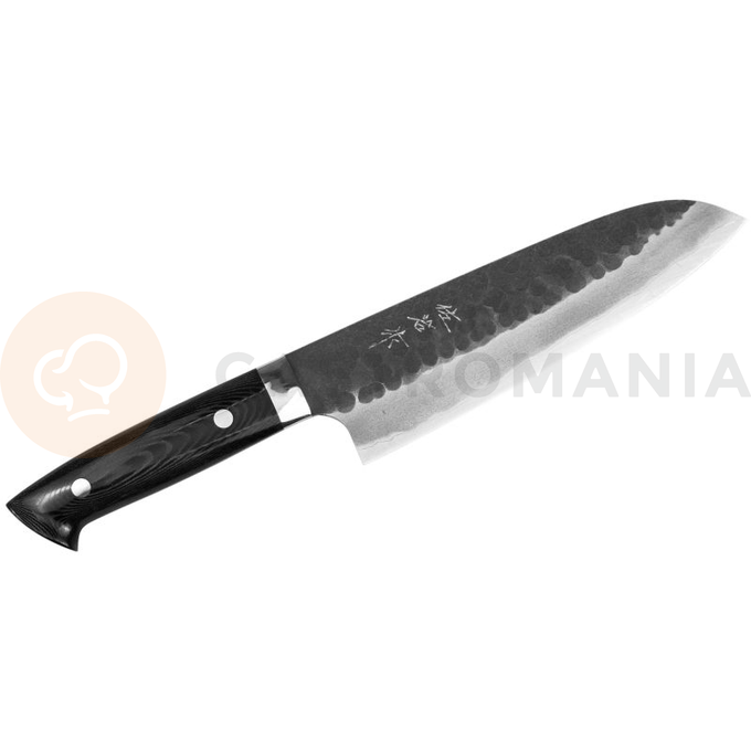 Ręcznie kuty nóż Santoku 18cm | TAKESHI SAJI, Super Aogami