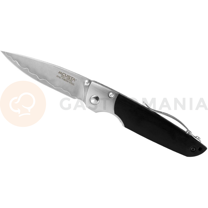 Nóż składany 6,5cm | MCUSTA, Shinra Mixture Black Pakka