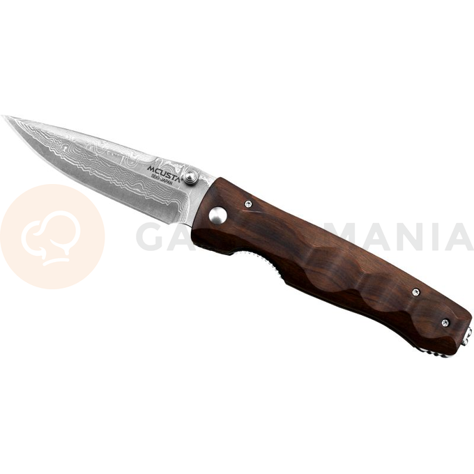Nóż składany 8,5cm | MCUSTA, Elite Iron Wood Damascus