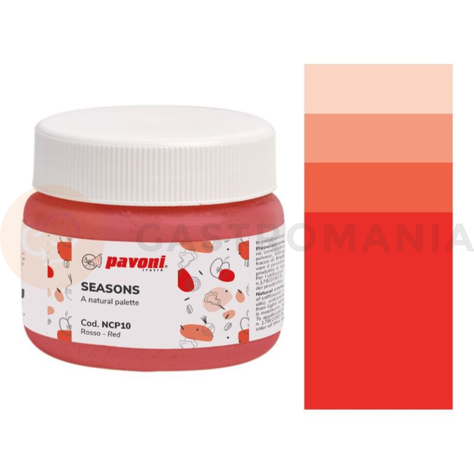 Naturalny barwnik, koncentrat w proszku - czerwony, 80 g - NCP10 | PAVONI, Seasons