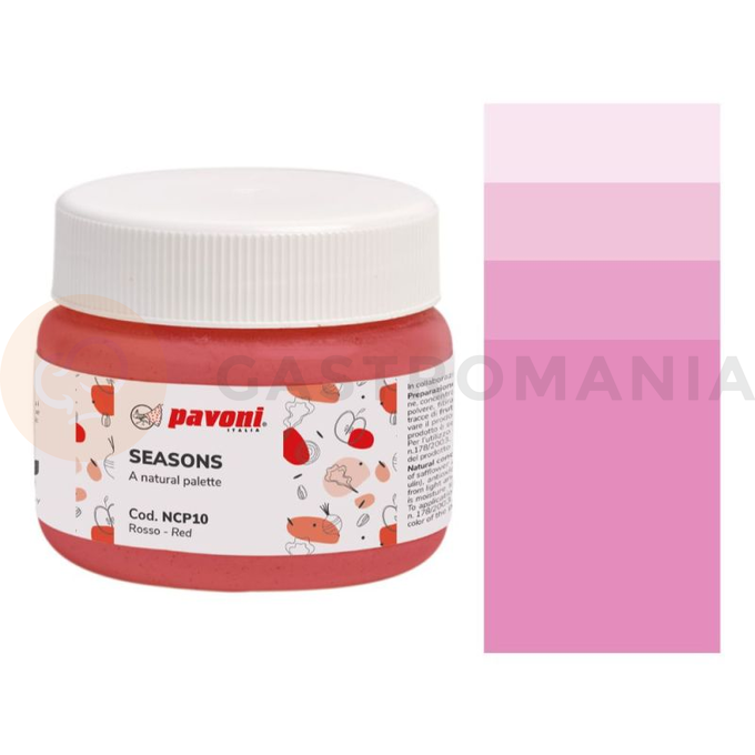 Naturalny barwnik, koncentrat w proszku - różowy, 80 g - NCP09 | PAVONI, Seasons