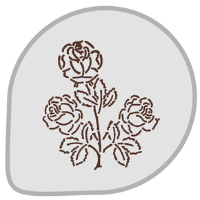 Szablon do dekoracji wypieków Róża - MASK147 | MARTELLATO, PLASTIC STENCIL