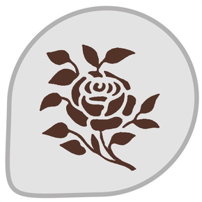 Szablon do dekoracji wypieków Róża - MASK145 | MARTELLATO, PLASTIC STENCIL