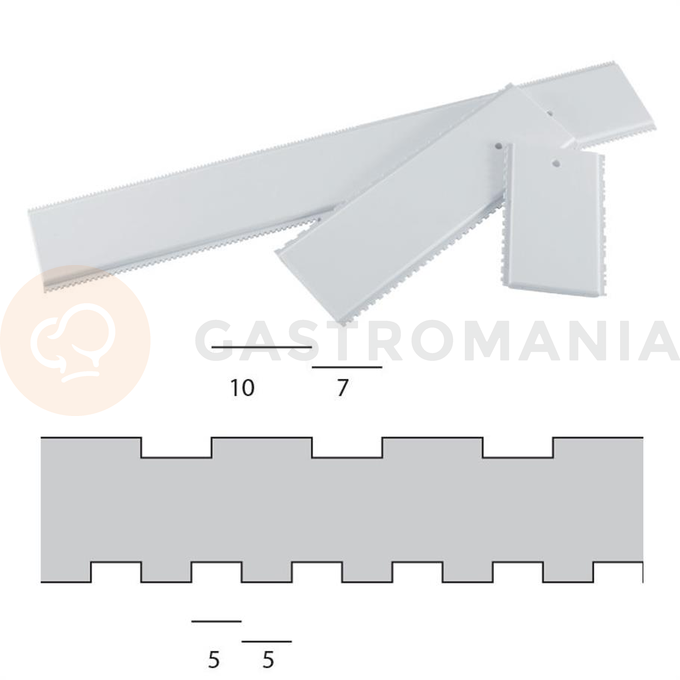 Grzebień Dekoratorski - 70 cm - PD3/4 | MARTELLATO, DECORATIVE COMBS