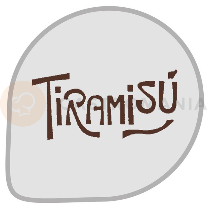 Szablon do dekoracji wypieków Tiramisu - MASK39 | MARTELLATO, PLASTIC STENCIL