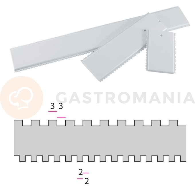 Grzebień Dekoratorski - 34 cm - PDM1/2 | MARTELLATO, DECORATIVE COMBS