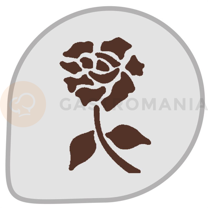 Szablon do dekoracji wypieków Róża - MASK34 | MARTELLATO, PLASTIC STENCIL