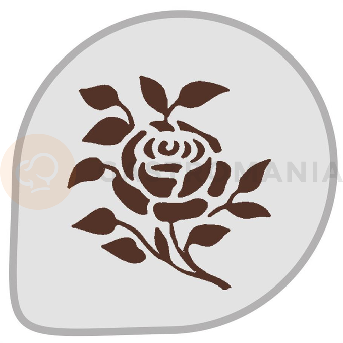 Szablon do dekoracji wypieków Róża - MASK145 | MARTELLATO, PLASTIC STENCIL