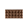 Forma z tritanu do tabliczek czekolady - 3 x 100g, 154x77x9 mm - PC5010FR | PAVONI, Bricks