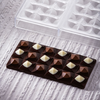 Forma z tritanu do tabliczek czekolady - 3 x 100g, 154x77x8 mm - PC5009FR | PAVONI, Moulin