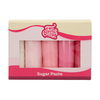 Zestaw lukrów plastycznych Multipack Pink 5x 100 g, odcienie różowego | FUNCAKES, F20365