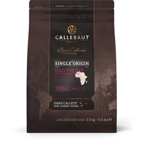 Kuwertura ciemna czekoladowa Sao Thomé 70% Callets&amp;#x2122; 2,5 kg torba | CALLEBAUT, SAOTHOME-E4-U70