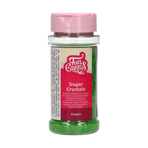 Cukier barwiony - kryształy, posypka 80 g, zielony | FUNCAKES, F52145
