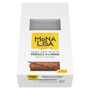 Dekoracja, ołówek XL z ciemnej i białej czekolady 200 mm - 115 szt. | MONA LISA, CHX-PC-19944E0-999