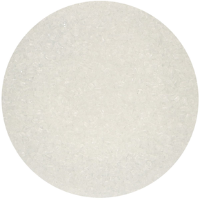 Cukier barwiony - kryształy, posypka 80 g, biały  | FUNCAKES, F52120