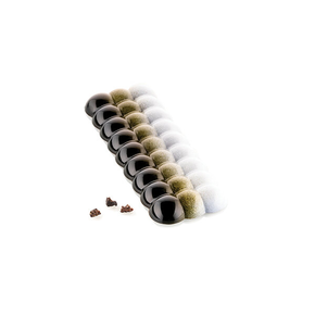 Forma z tritanu do tabliczek z czekolady - bąbelki, 4 szt. x 156x61x14 mm - Bolla-T | SILIKOMART, Chocado