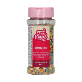Cukrowe konfetti do dekoracji 60 gr, mix kolorów | FUNCAKES, F52005