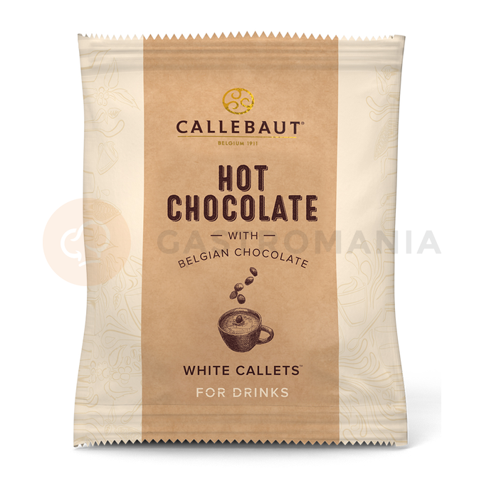 Biała czekolada w saszetkach do rozpuszczania w mleku, 25 x saszetka 35 g | CALLEBAUT, W2NV-T97