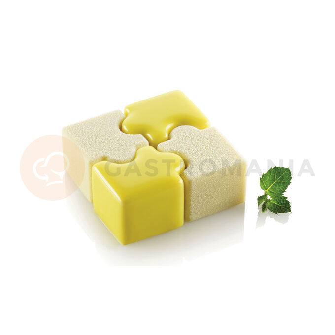 Forma do ciast i deserów - 16x 30 ml, 42x34x28 mm + wycinarka | SILIKOMART, Puzzle 30