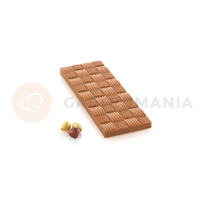 Forma z tritanu do tabliczek z czekolady - linie, 4 szt. x 150x55x9 mm - Riga-T | SILIKOMART, Chocado