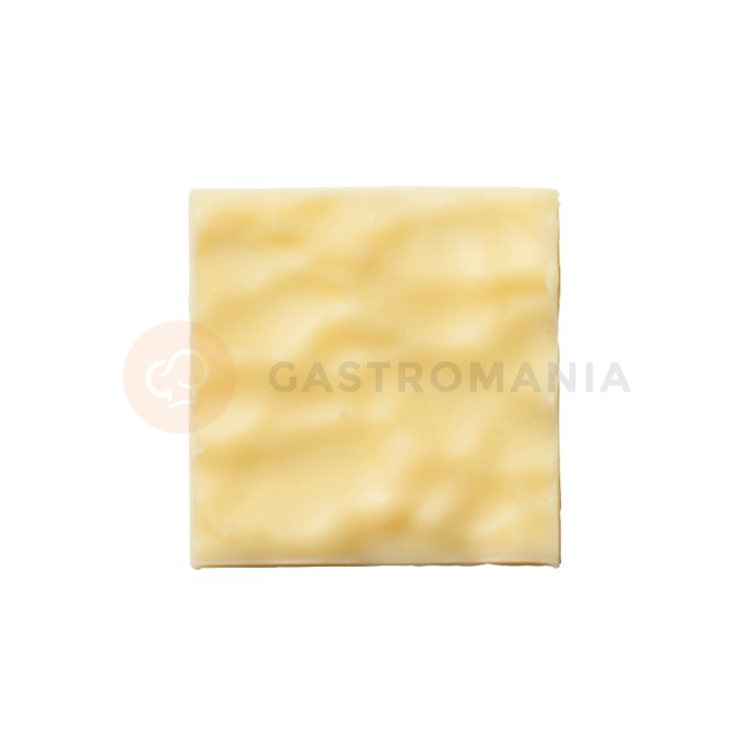 Dekoracja z białej czekolady, kwadrat Jura Fala 30x30 mm - 150 szt. | MONA LISA, CHW-PS-19831E0-999