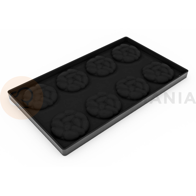 Silikonowa forma do wykończenia deserów 3D - migdały - 300x175x15 mm, 8 x 60x14 mm, 28 ml - TOP22S | PAVONI, Mini Almonds