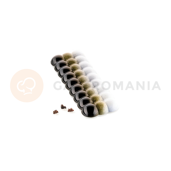 Forma z tritanu do tabliczek z czekolady - bąbelki, 4 szt. x 156x61x14 mm - Bolla-T | SILIKOMART, Chocado