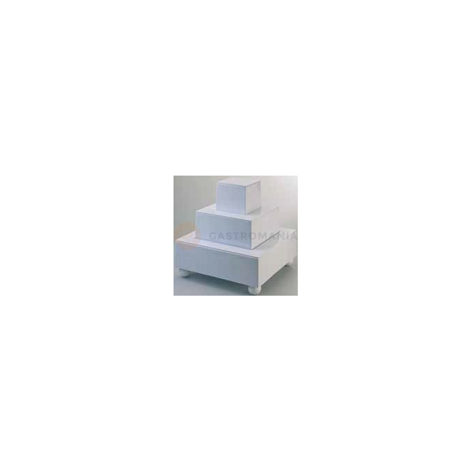Kwadratowy stojak do tortów - 49 cm x 49 cm x 58 cm - COD.204 | MARTELLATO, LITTLE WEDDING CAKE